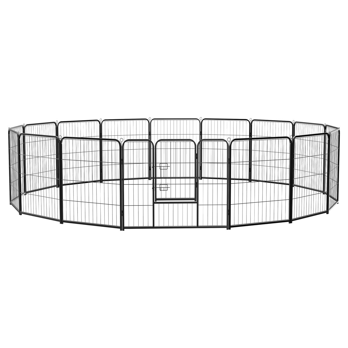 Image showcasing Smugdesk.com 16 Panel Heavy Duty Dog Exercise Pen & Reviews | Wayfair
